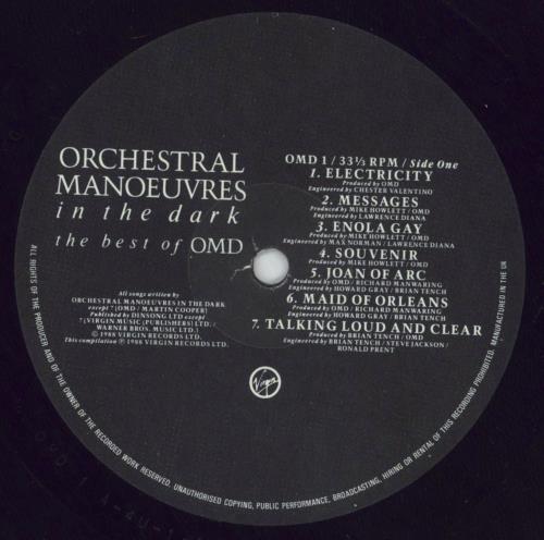 Orchestral Manoeuvres In The Dark The Best Of OMD - EX UK